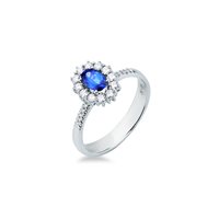 Anillo Mirco Visconti Mujer in Oro blanco Zaffiro 0.62 Ct IE87/B10Z - IE87/B10Z